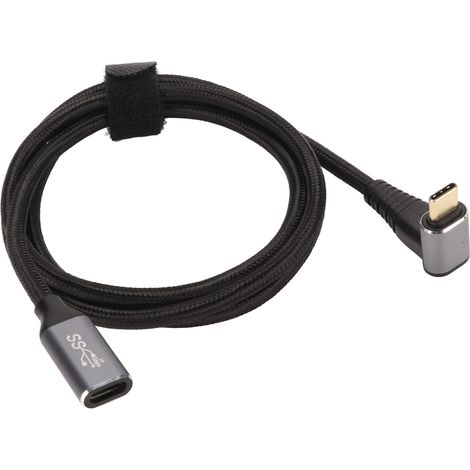 Câble USB-C 3.2 mâle vers femelle PD100W, charge rapide 10 Gbit/s, 4K à 60 Hz, pour consoles de jeux Steam Deck (1/4)