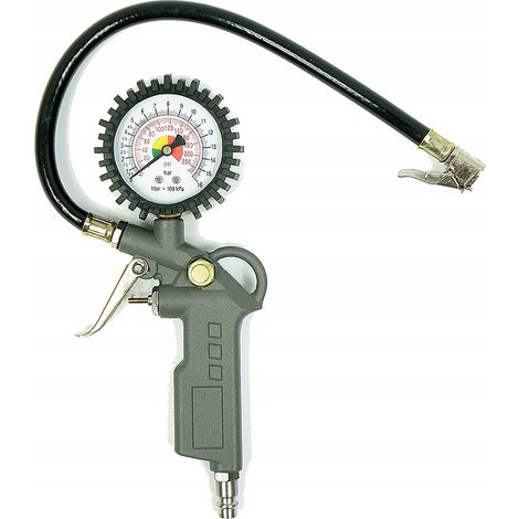 Pistola di gonfiaggio silver s10501 alluminio 0-16 bar
