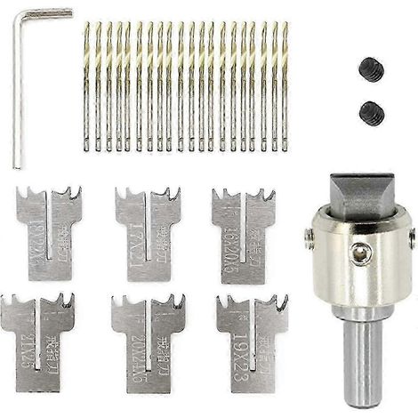 Ensemble de 30 forets en acier pour perles de bois de 16 à 21 mm, pour la fabrication de bagues (édition 0724) (1/5)