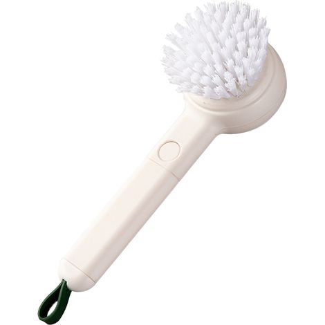Brosse Pour Légumes - Manche Long - Tête Détachable Avec Éplucheuse Intégrée - Brossage Et Épluchage - 1 Pièce (1/5)