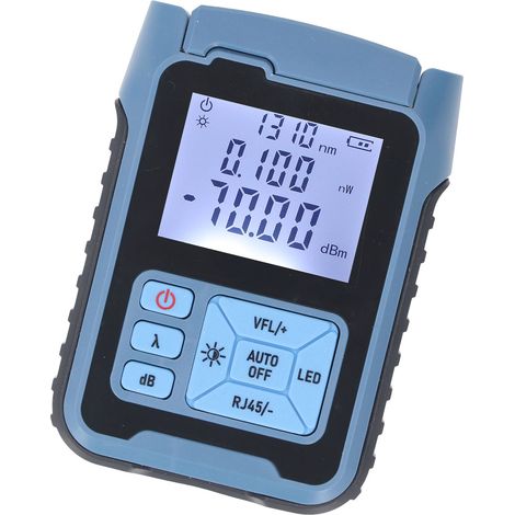 Optisches Wattmeter (5 mW), hochpräziser Glasfaser-Leistungstester, multifunktionaler Rotlichtdetektor (850–1650 nm) (1/5)