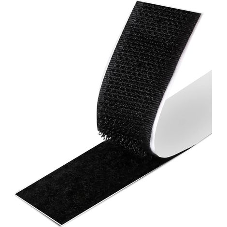 1 Rouleau Scratch Autocollant Double Face, 2 cm x 7,5 m, Adhésif Nylon Pour Moustiquaires, Fenêtres Et Bricolage