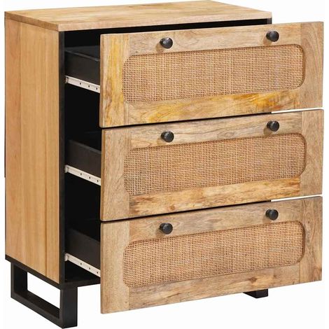 Buffet Marron 60 x 33 x 75 cm Bois de mangue massif (1/5)