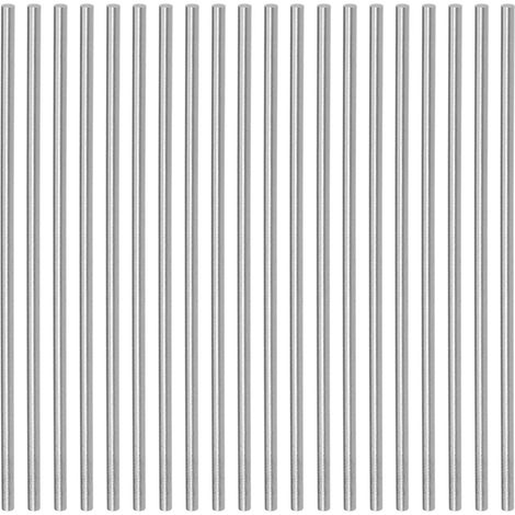 20- Pièces Rond Acier Tige 2,5mm Diamètre 100mm Longueur Barre Stock (1/5)