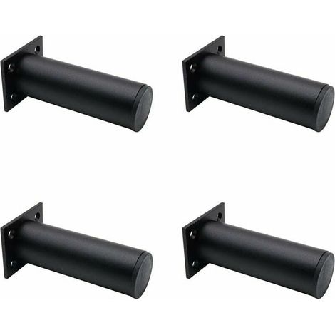 Pieds De Meuble - Alliage D'aluminium 120 mm - Réglage Par Filetage NC - Charge Maximale 100 Kg - Pour Table Basse Canapé Buffet TV Lit - Lot De 4 (1/5)