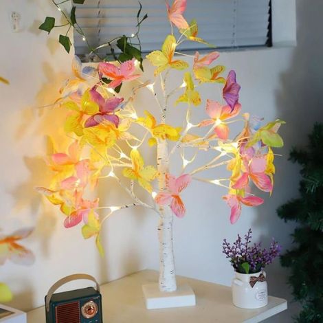 Arbre Lumineux - LED - Décoration Intérieure - Branches Flexibles - Papillons - 1 Pièce (1/5)