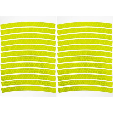 Autocollants réflecteurs Ensemble de 24 pièces Ensemble de réflecteurs pour poussette Feuille réfléchissante autocollante Haute visibilité en automne et en hiver (1/5)