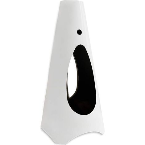 Stufa a Bioetanolo Conica Statica 3 kW Bruciatore Rotondo Bianco (1/3)