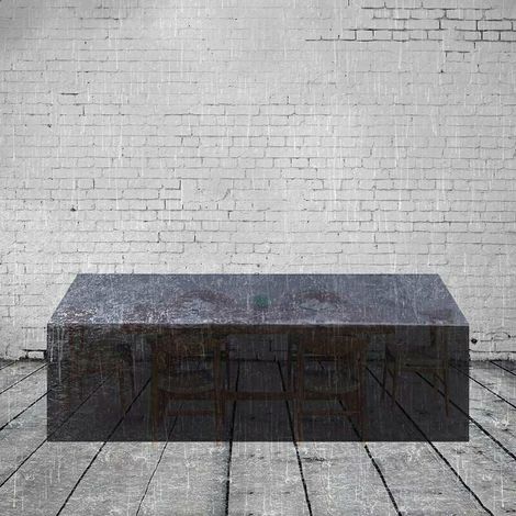 Housse pour meubles de jardin 240 x 140 x 90 cm Housse de protection pour table de jardin rectangulaire Housse de protection aux UV 210D (1/5)