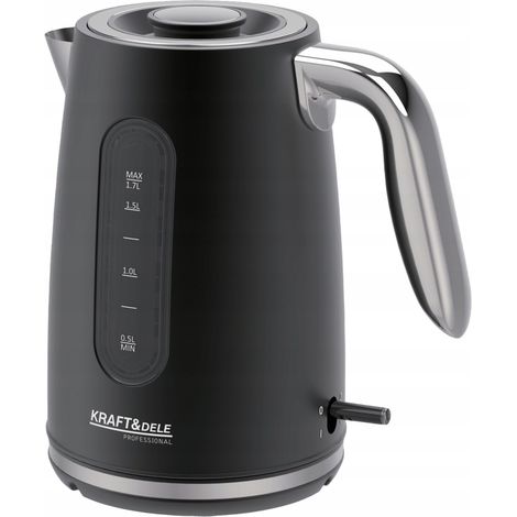 Bollitore elettrico da 1,7 L 2200 W 230 V in acciaio inox Kraft&Dele (1/5)