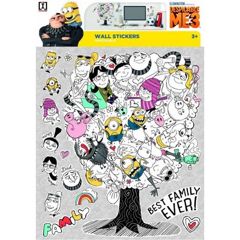 Stickers géant Arbre Les Minions