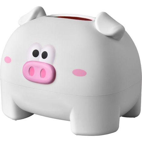 Lot boîte de rangement pour mouchoirs cochon blanc décoratif boîte à serviettes en tissu pour table (1/5)