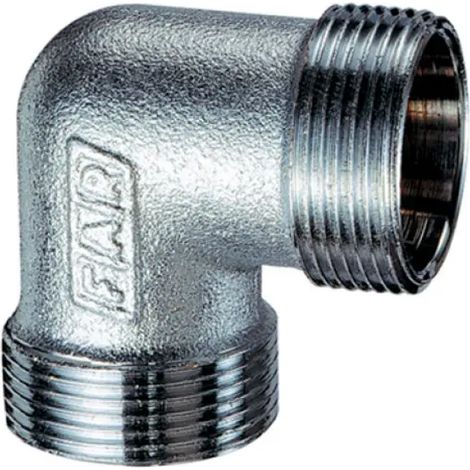 Raccordo Curvo Intermedio Ottone Cromato 18 x 18 C Kit Far Rubinetterie