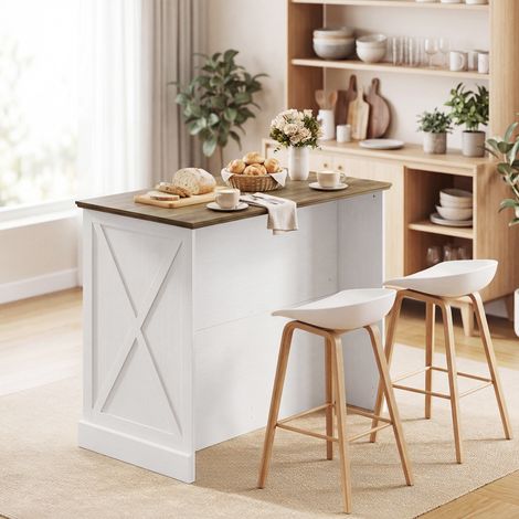 Îlot central cuisine. buffet cuisine. meuble de rangement avec 2 tiroirs 2 portes coulissantes. étagère réglable. blanc