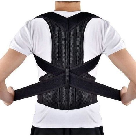 Correcteur de Posture - Taille XL - Réglable - Confortable - Noir