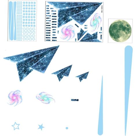 Lot de 1 autocollant mural lumineux amovible pour la (1/5)