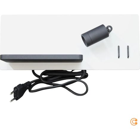 [GEBRAUCHT] B-Ware Paulmann Wandleuchte Wandlampe Led Serra Leselicht Usb C Weiß Schwarz Metall