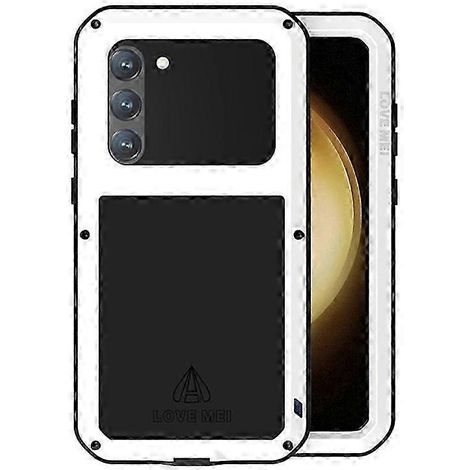 LOVE MEI Hülle für Galaxy S23+: Verstärkter Schutz durch Silikon und Metall, inklusive gehärtetem Glas, stoßfeste Hülle (1/5)