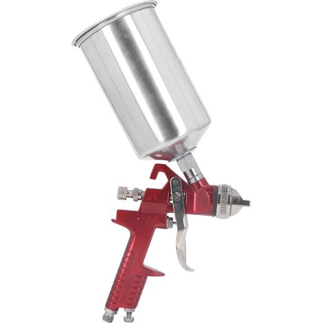 Pistolet à peinture pneumatique à atomisation fine, en alliage d'aluminium léger, modes réglables, pression ajustable, capacité 600 ml (1/5)
