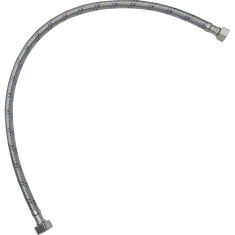 Tuyau de raccordement flexible - 600mm - 1/2" Femelle- 3/8"Femelle - robinet mitigeur sanitaire cuisine salle de bain plomberie (1/5)