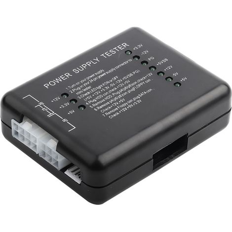 Testeur d'alimentation pour disque dur SATA 20/24 broches (lecteur de disquettes) d'ordinateur (1/5)