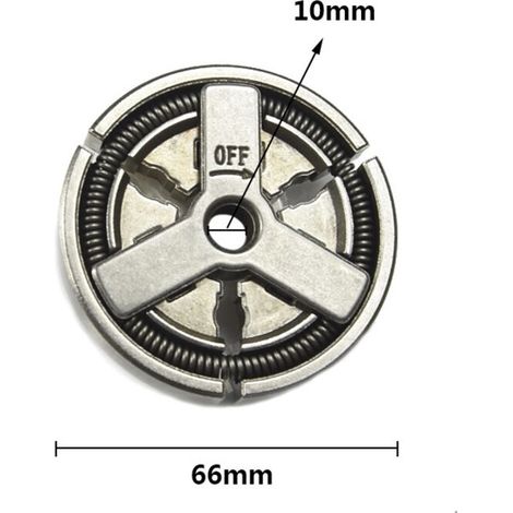 Embrayage Tronçonneuse Acier Trempé Robuste pour Tronçonneuses à Essence Chinoises et à Chaîne Assemblage Pratique avec Filetage Inversé Améliore la Puissance de Coupe (1/4)