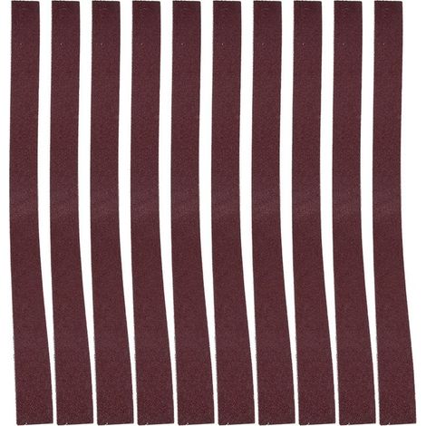 Ensemble de 10 courroies de ponçage 760x25mm, abrasif, 60-180 crampons, pour ponçage, polyvalent et pratique