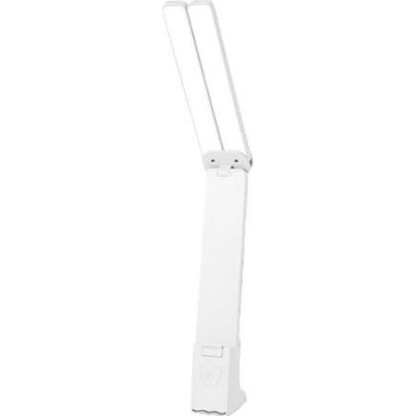 Lampe de table de lecture double LED pour enfants – Blanc, pour la maison et le bureau, petite lampe de table portable, large plage d'éclairage (1/5)