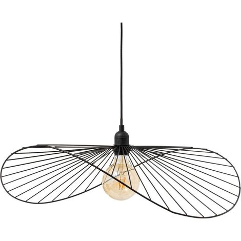 Suspension en métal noir 58cm (1/5)