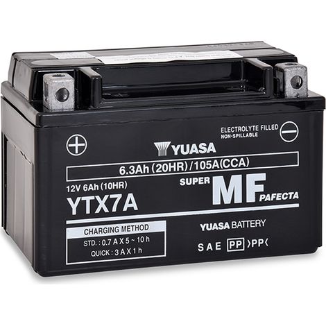 Yuasa - Batterie moto YUASA YTX7A 12V 6Ah (1/5)