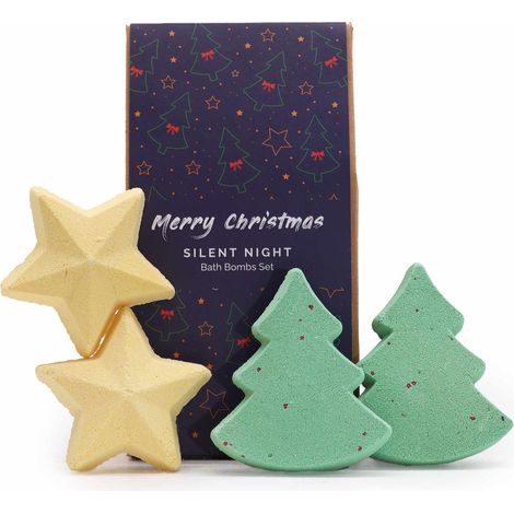Coffret cadeau de bombe de bain de Noël Silent Night- Vendu par 1 (1/4)