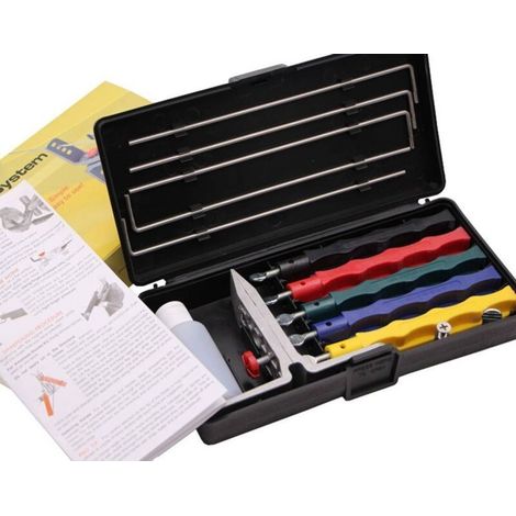 Aiguiseurs de Couteaux, Ensemble d'Affûtage à Angle Fixe Pierres à Aiguiser Affuteur Couteau Professionnel pour Couteaux de Cuisine (1/5)