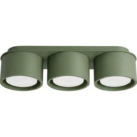 Deckenleuchten MODO olivgrün 3xGx53 32.4cm Aluminium Sollux (1/5)