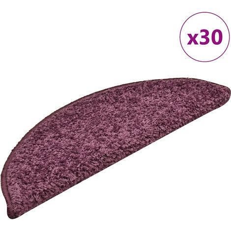 Stufenmatten 30 Stk. 56x17x3 cm Dunkelviolett Halbrund