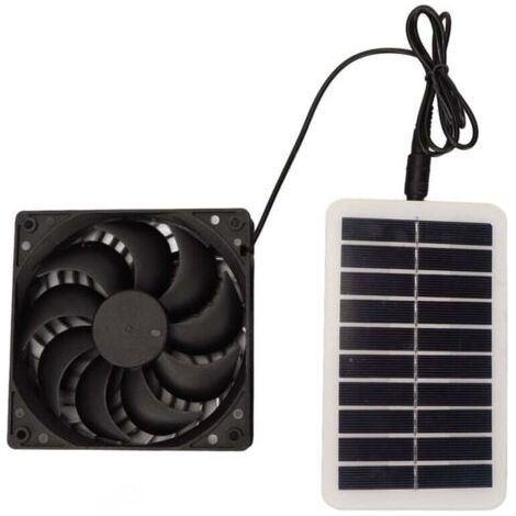 Ventilateur D'extraction de Panneau D'éNergie Solaire Ventilateur de Panneau Solaire 15W pour Serre pour Maison pour Animaux de Compagnie