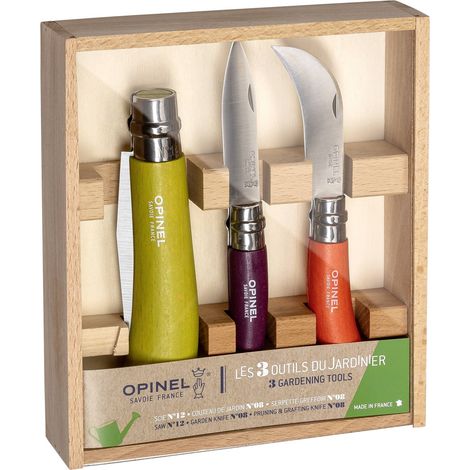Gartengerät Opinel 3pc gardeners knife set Edelstahl 0,55 kg