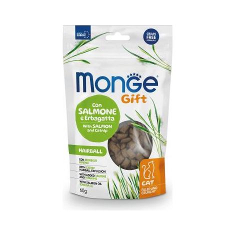 Monge Gift Katzen-Trockenfutter 60 g Adult Katzenminze, Lachs