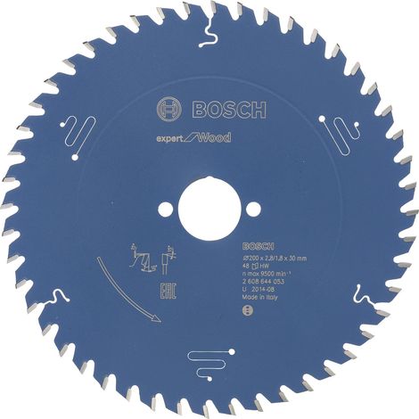 Lame de scie circulaire Bosch Expert Wood 2608644053 200x2,8x30 48Z (1/4)