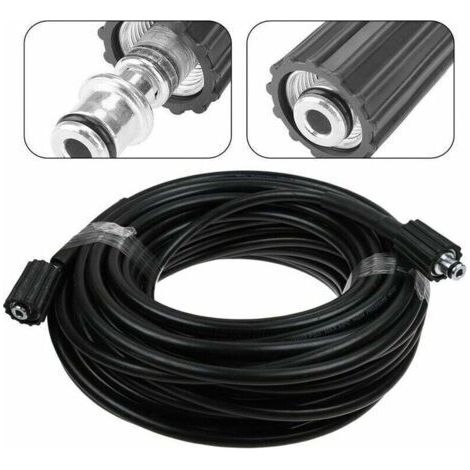 Tuyau de nettoyeur haute pression, tuyau de nettoyage fileté M22-14 x 10 mètres, adapté aux garages industriels et aux entreprises de lavage de voitures. (1/3)