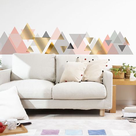Stickers muraux - Décoration chambre salon - Autocollant Sticker mural géant montagnes scandinaves OURAL - 40x60cm (1/5)