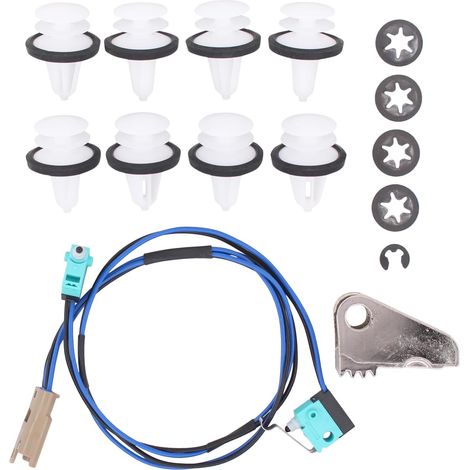 Verbesserter Türgriff-Mikroschalter-Kabelbaum, Türgriff-Reparaturset mit Türverkleidungsclips für Ford Model S (2012–2020) (1/5)