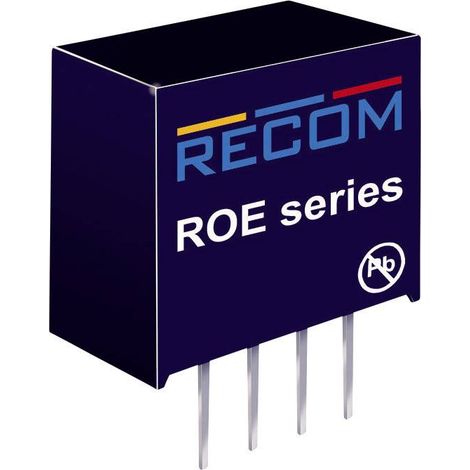 Convertisseur CC/CC pour circuits imprimés RECOM ROE-0505S Nbr. de sorties: 1 x 5 V/DC 5 V/DC 200 mA