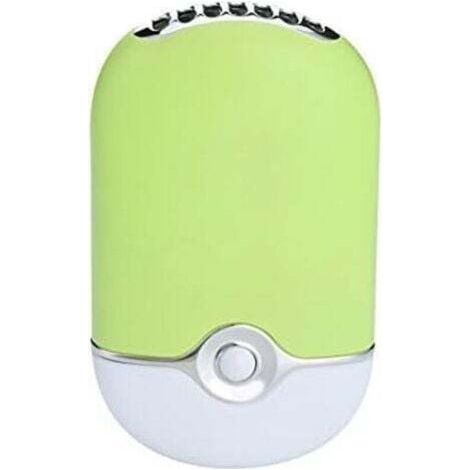 [JAMAIS UTILISÉ] Sèche-cheveux portable - Vert, batterie Li-ion Mini ventilateur intégré de bureau Ventilateur de climatiseur rechargeable USB (1/4)