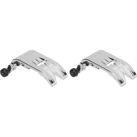 Lot de 2 pieds-de-biche auxiliaires, accessoires pratiques et remplaçables pour machines à coudre, pour les amateurs de couture et de loisirs créatifs. (1/5)