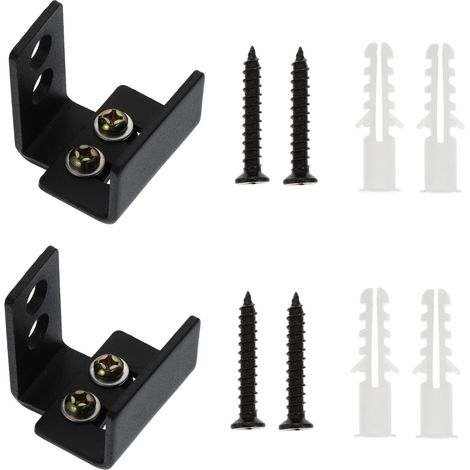 2 pièces guide de sol pour porte coulissante, réglable (1/5)