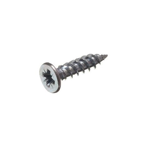 Lot de 1000 vis à bois à filetage double BZP en acier zingué 20,3 x 1,9 cm (1/2)