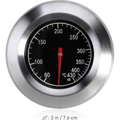Stainless steel thermometer for grills, barbecues, and smokers temperature gauge from 60 to 430 degrees Celsius kitchen accessories - AquaForge (1/5)
