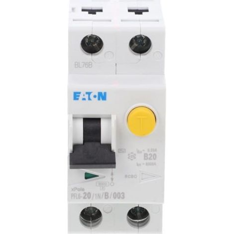 Interruttore differenziale 1P+N 20A 0,03A tipo AC PFL6-20/1N/B/003 286432