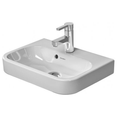 Lavabo DU Furniture Happy D.2 500 mm avec trop-plein, avec ou sans bonde, blanc WG