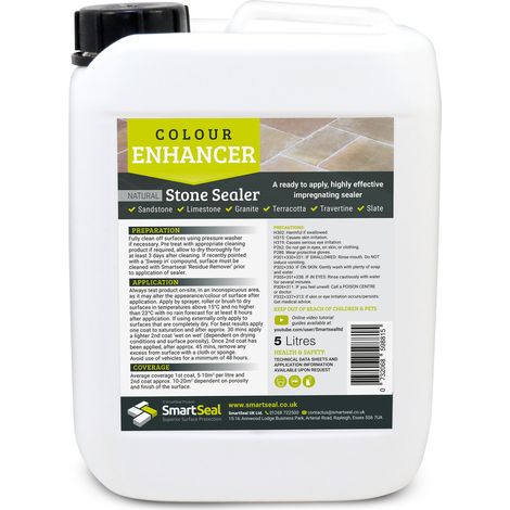 Sandstone/Natural Stone Sealer - Colour Enhancer - 5 Litre